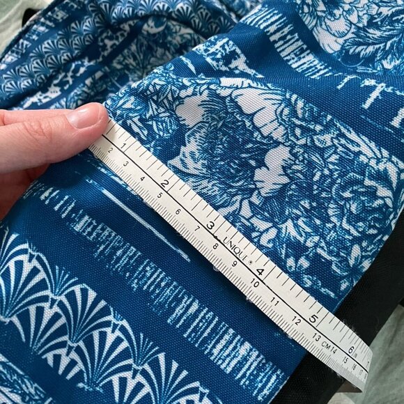 JanSport Backpack Superbreak Midnight Sky Flower Hawaiian Stripe Blue - Picture 12 of 15